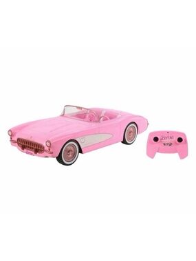 Hot Wheels RC Barbie Corvette Remote Control Car - The Barbie Movie